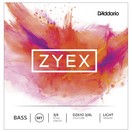 D'Addario Zyex Double Bass String Set, 3/4 Size, Light&nbsp;