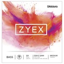 D'Addario Zyex Double Bass D String, 3/4 Size, Medium