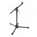 Low Mic Stand with Extending Boom Arm - Angled