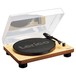 Lenco LS-50 Turntable, Natural Wood - Angled