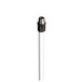 Gravity MS23W Microphone Stand with Round Base, White locking nut