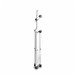 Gravity SP5211W Speaker Stand, White Collapsed