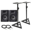 M-Audio BX5-D3 Monitor-Paar mit St&auml;ndern und Kabeln