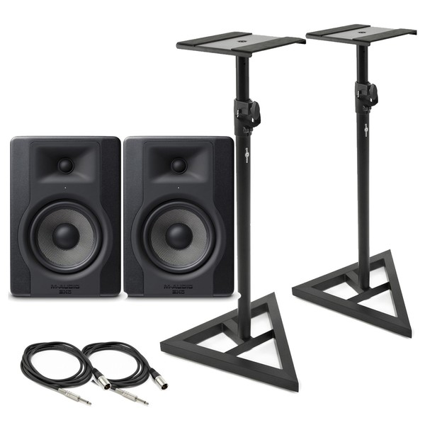 M-Audio BX5-D3 Monitor Pair with Stands & Cables - Main