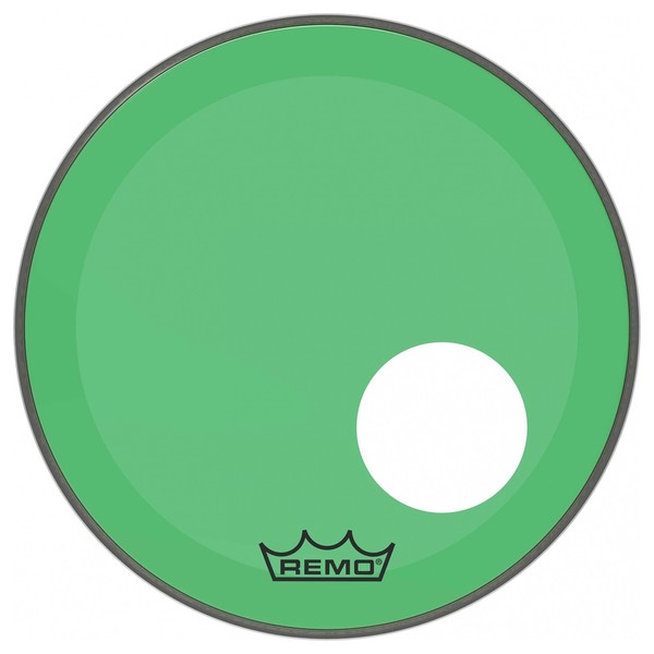 Remo Powerstroke 3 Colortone Green 22'' Ported Bass Drum Head
