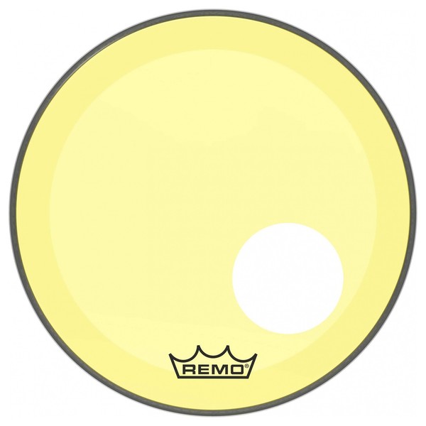 Remo Powerstroke 3 Colortone Yellow 20'' Ported Bass Drum Head
