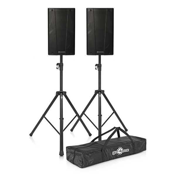 dB Technologies B-Hype 12 Active Speaker Pair with Free Stands