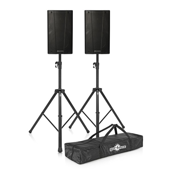 dB Technologies B-Hype 10 Active Speakers Pair with Free Stands