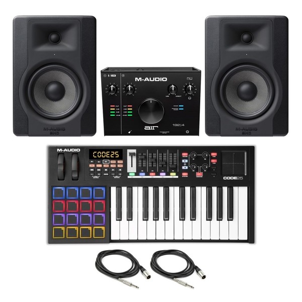 M-Audio Code 25 (Black) Studio Bundle - Full Bundle