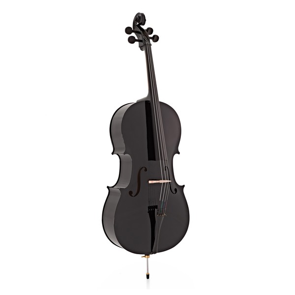Student 4/4 Size Cello with Case by Gear4music, Black