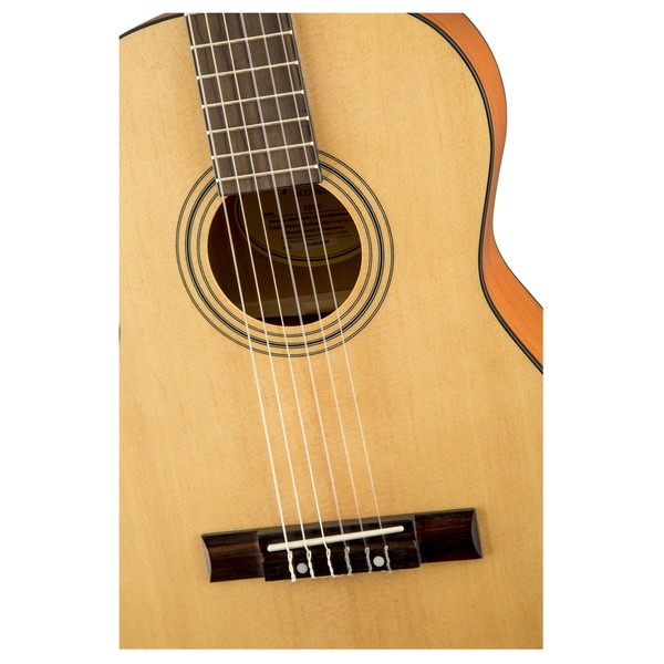 Guitarra Acústica Fender ESC80 3/4 - Ideal Para Principiantes, Con Estuche Y Curso Virtual Fender Play, Vintage Natural