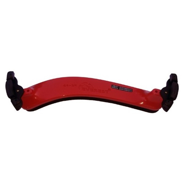 Everest Violin Shoulder Rest, 1/2 Size, Red