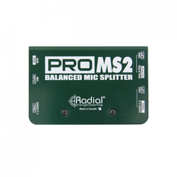 Radial ProMS2 Passive Microphone Splitter - Top View