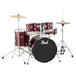 Pearl Roadshow 5 Piece Compact Drum Kit, Red Wine