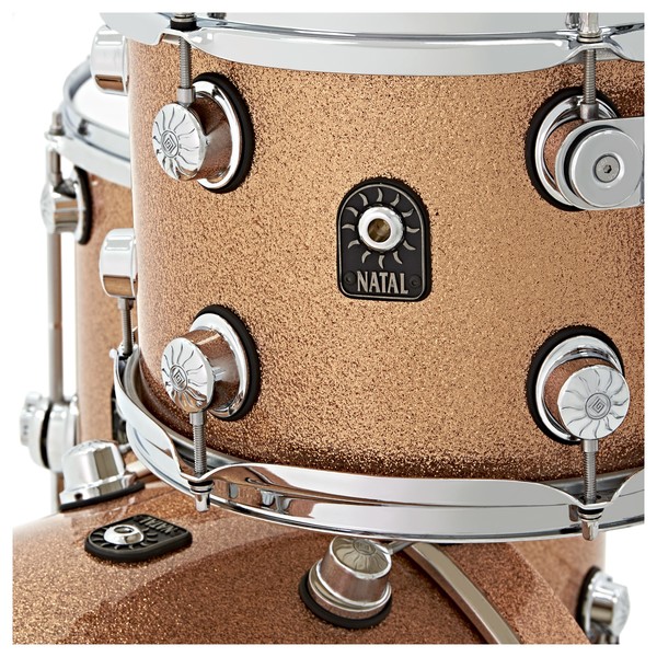 Natal Café Racer 18" 3pc Jazz Shell Pack, Champagne Sparkle
