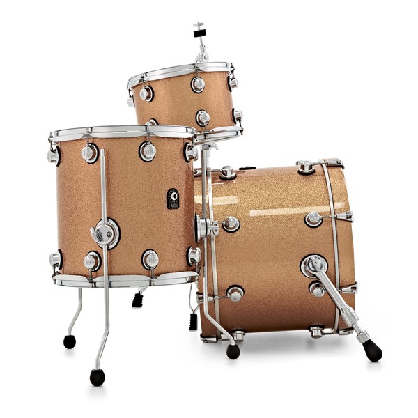 Natal Café Racer 18" 3pc Jazz Shell Pack, Champagne Sparkle
