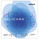 D'Addario Helicore Hybrid Double Bass A String, 3/4 Size, Medium