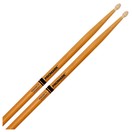 Promark Rebound 7A ActiveGrip Clear Hickory Drumsticks, Wood Tip