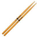 Promark Rebound 5A ActiveGrip Clear Hickory Drumsticks, Wood Tip