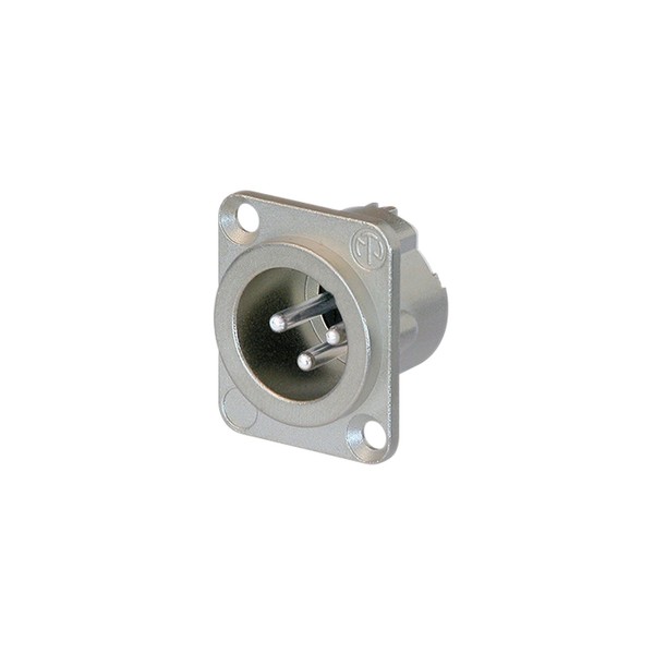 Neutrik NC3MD-LX 3-Pole Male XLR Receptacle, Nickel Housing 1