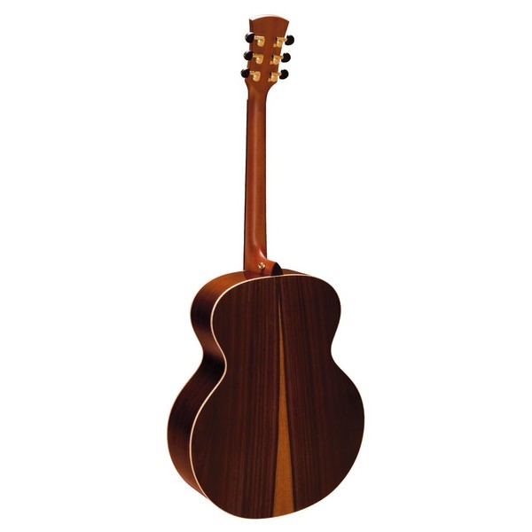 Faith Jupiter Jumbo Acoustic, Hi Gloss Natural Back View