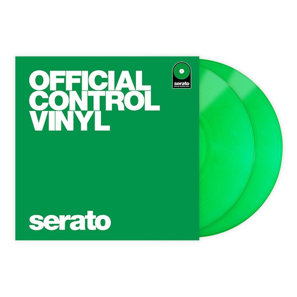 Serato 12'' Performance Series Control Vinyl, Green (Pair) - Sleeve