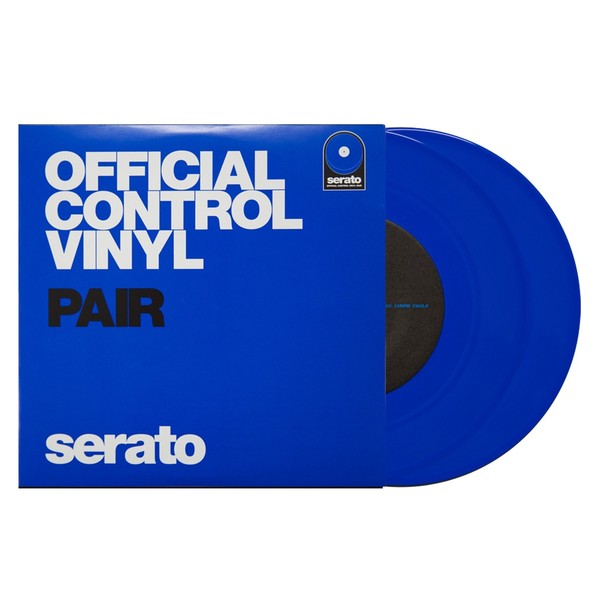 Serato 7'' Control Vinyl, Blue (Pair) - With Sleeve