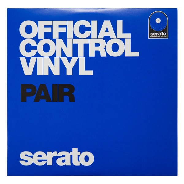Serato 7'' Control Vinyl, Blue (Pair) - Sleeve