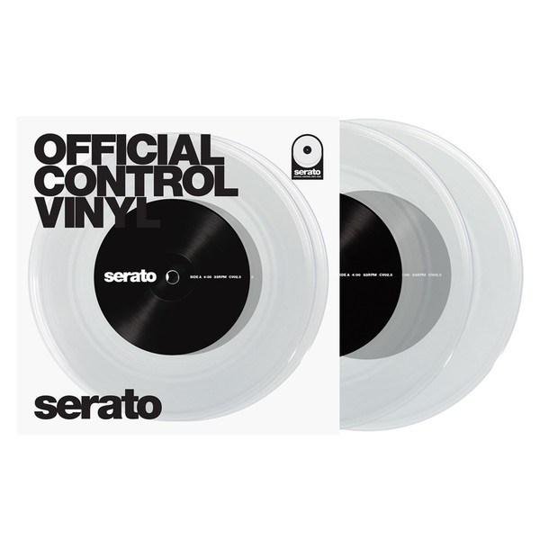 Serato 7'' Control Vinyl, Clear (Pair) - With Sleeve