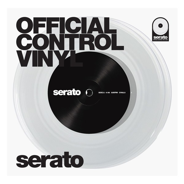Serato 7'' Control Vinyl, Clear (Pair) - Sleeve