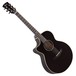 Faith Eclipse Venus Electro Acoustic Left Handed, Gloss Black Front View