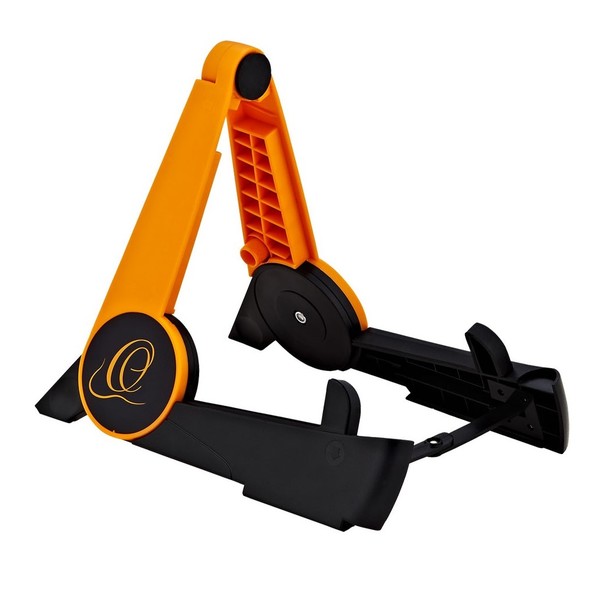 Ortega OPUS-1ORBK Portable Ukulele Stand, Orange / Black