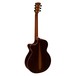 Faith Venus Cutaway Electro Acoustic, Hi Gloss Natural Back View