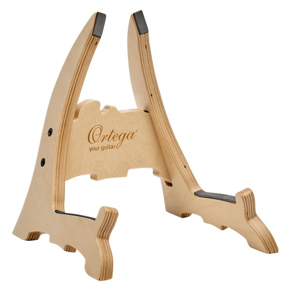 Ortega OWUS-2 Wooden Ukulele Stand, Natural Bright