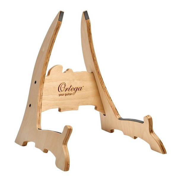 Ortega OWGS-2 Wooden Guitar Stand, Natural Bright