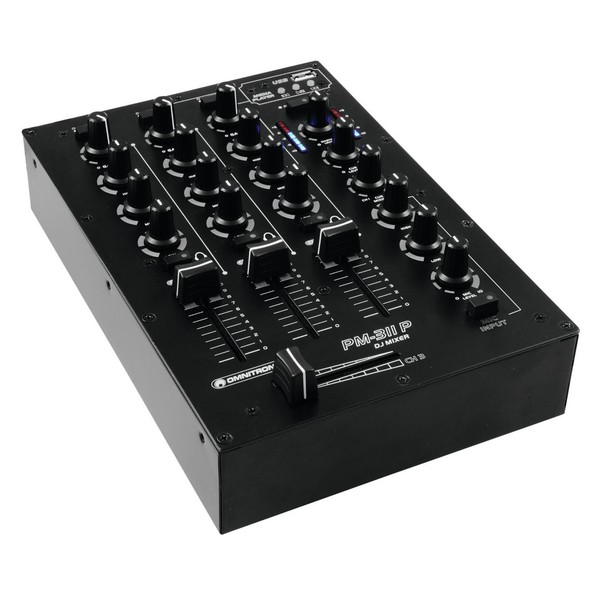 Omnitronic PM-311P DJ Mixer with USB Playback - Angle