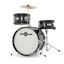 Bater&iacute;a J&uacute;nior de 3 Piezas Gear4music, Negro