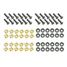 Adam Hall M6 x 20 mm Screw With Cage Nut And Washer, 24 Pcs