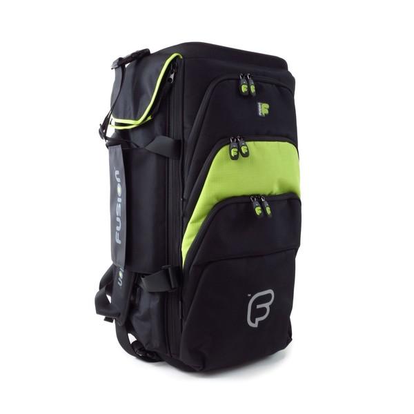 Fusion Premium Triple Trumpet Gig Bag, Black and Lime