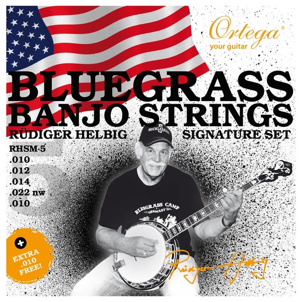 Ortega RHSM-5 Rudiger Helbig Signature Bluegrass Banjo Set