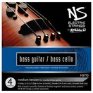 D'Addario NS Electric Bass Guitar/Cello String Set, 4/4 Size, Medium