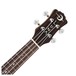 Luna Dragonfly Concert Ukulele, Solid Spruce Top Neck & Headstock View