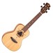 Luna Dragonfly Concert Ukulele, Solid Spruce Top Front View