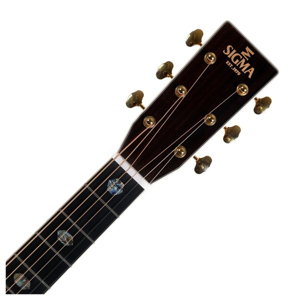 Sigma DT-45+ Acoustic Headstock View