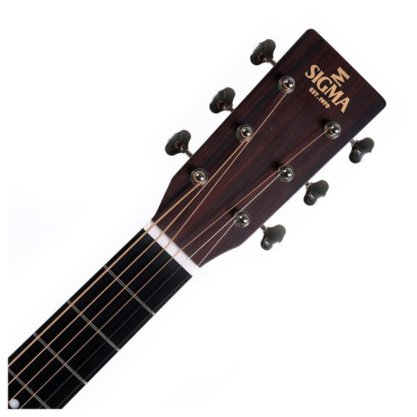 Sigma OMT-28H+ Acoustic Headstock View