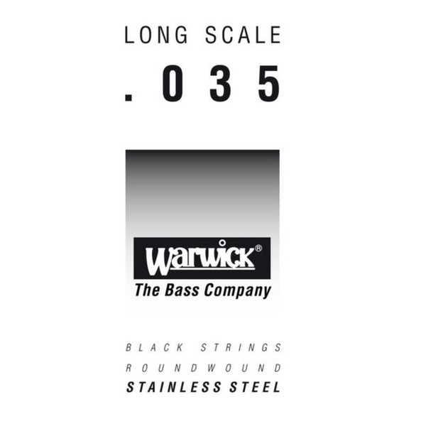 Warwick Black Label Single Bass String, 035