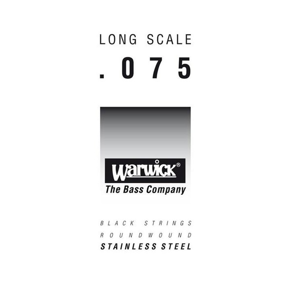 Warwick Black Label Single Bass String, 075