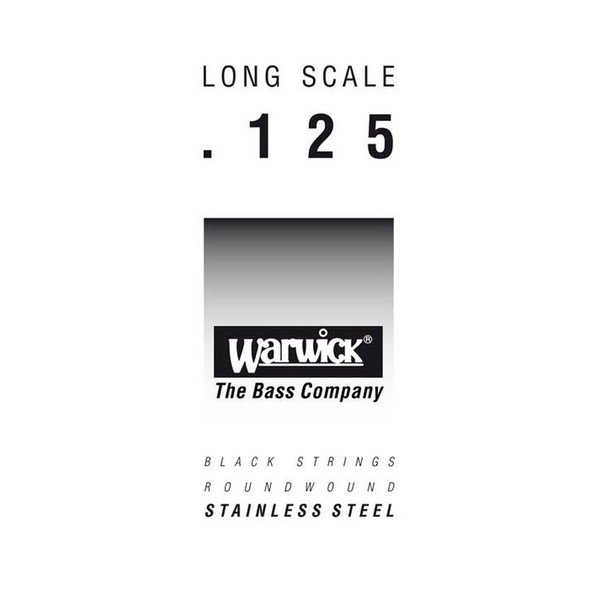 Warwick Black Label Single Bass String, 125