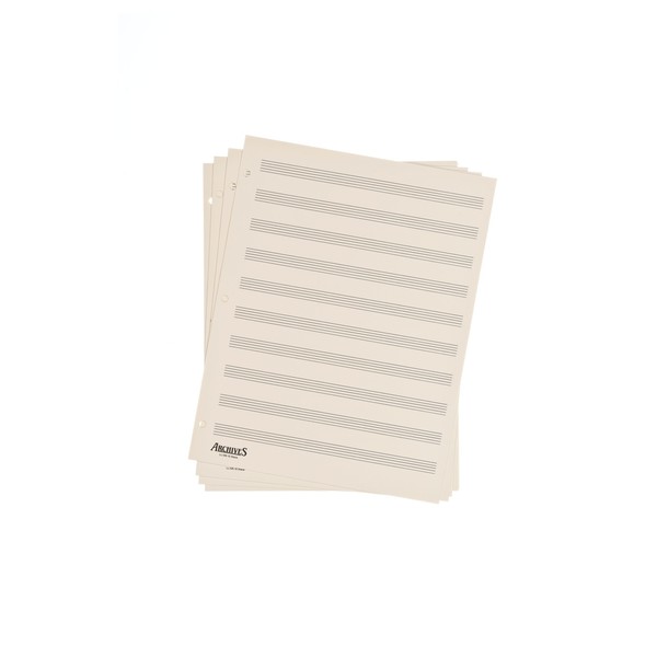 D'Addario Looseleaf Manuscript Paper , 10 Stave, 50 Pages