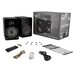 Kanto YU6 Powered Bookshelf Speakers, Gloss Black - Unboxed